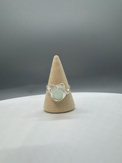 Cat Seafoam Wire Wrapped Ring - Image 6
