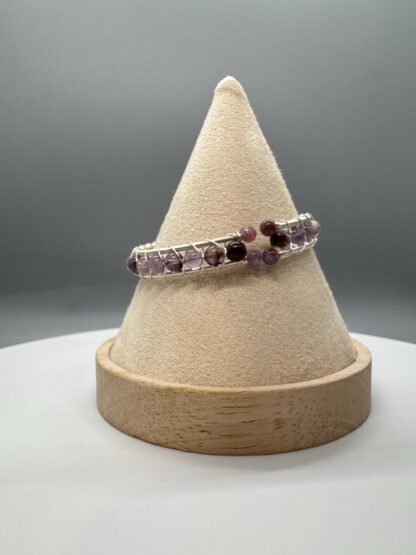 Garden Amethyst Cuff Bangle Bracelet - Image 10