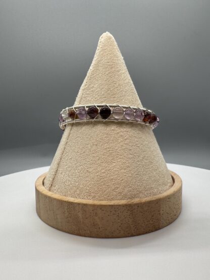 Garden Amethyst Cuff Bangle Bracelet - Image 7