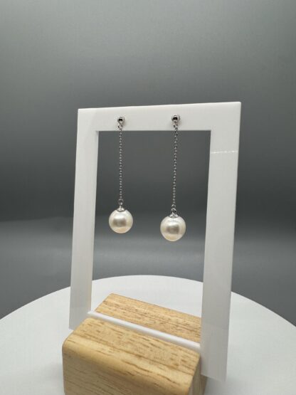 Edison Pearl Drop Earrings in Sterling Silver - Image 10