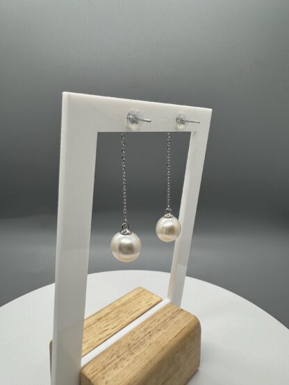 Edison Pearl Drop Earrings in Sterling Silver - Image 8