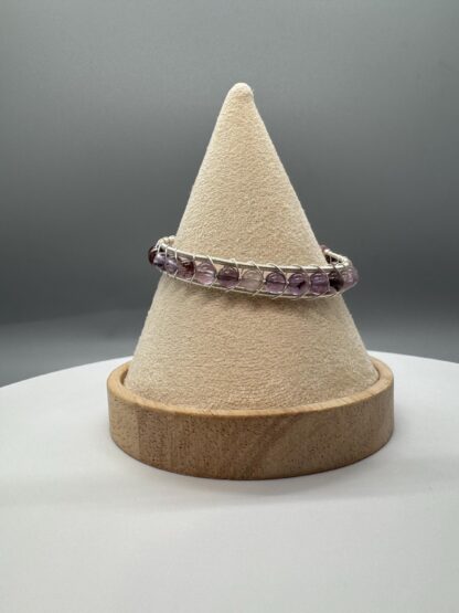 Garden Amethyst Cuff Bangle Bracelet - Image 9