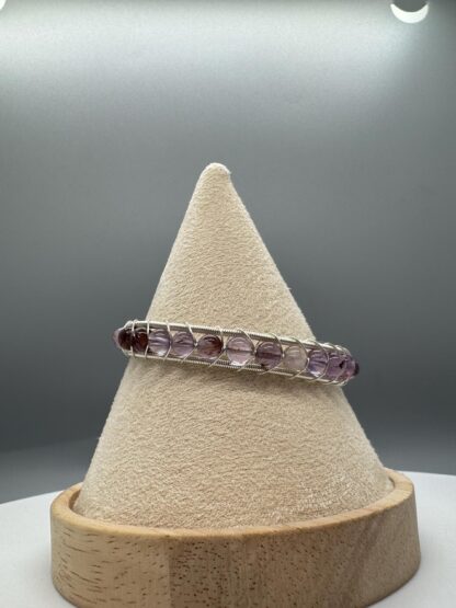 Garden Amethyst Cuff Bangle Bracelet - Image 6