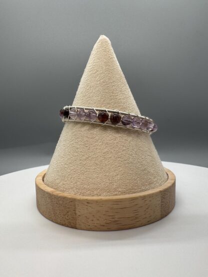 Garden Amethyst Cuff Bangle Bracelet - Image 8