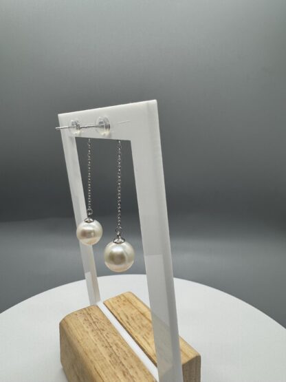 Edison Pearl Drop Earrings in Sterling Silver - Image 6