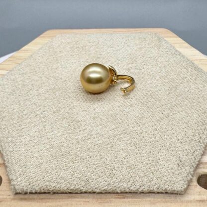 Natural South Sea Golden Pearl(10-11 x 11-12mm) S925 Fruit Pendant 50 cm + 5cm Box Chain Included - Image 8