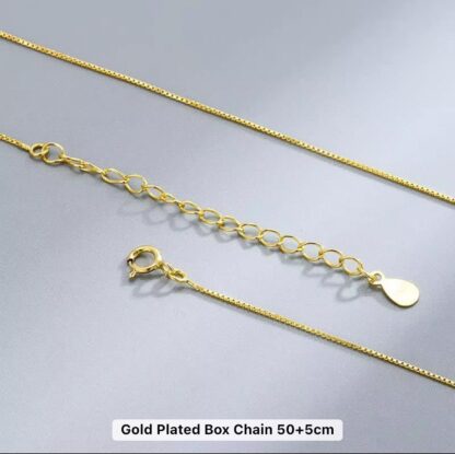 Natural South Sea Golden Pearl(10-11 x 11-12mm) S925 Fruit Pendant 50 cm + 5cm Box Chain Included - Image 10