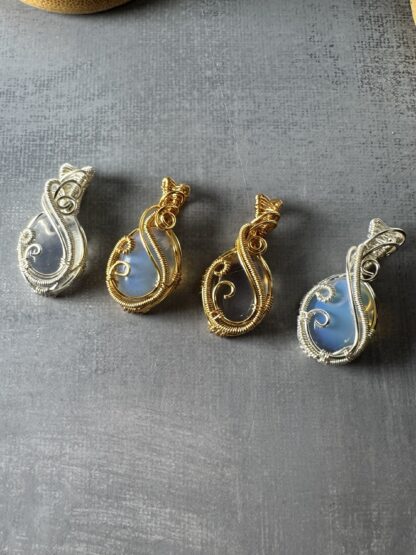 Swifty Pendant — Handmade Wire Wrapped Opalite Necklace (Inspired by Taylor Swift’s “Opalite”)